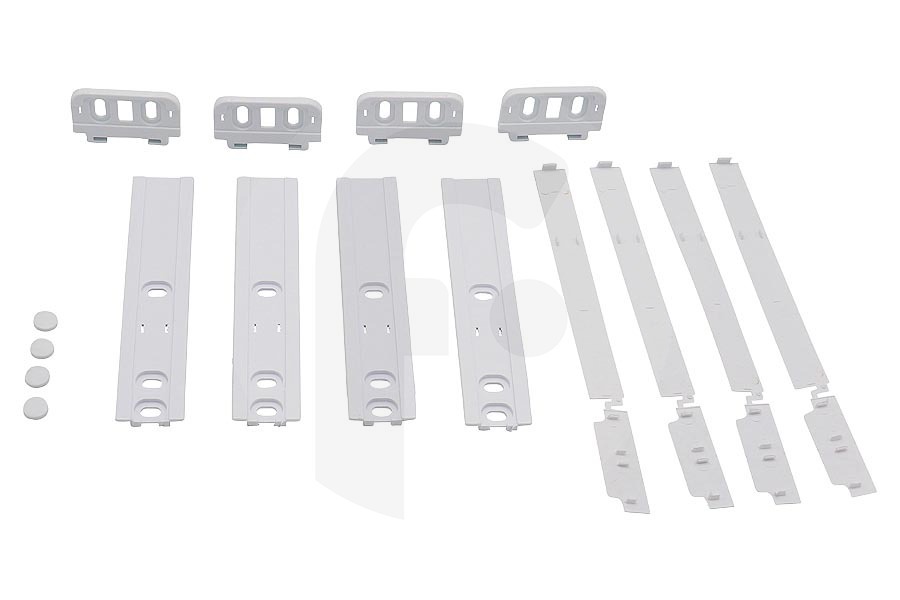 KitchenAid Congelador Riel guía (Set de instalación, blanco) frigorífico 481231019131 adecuado para entre otros ARG3401LH, KVIE3009A