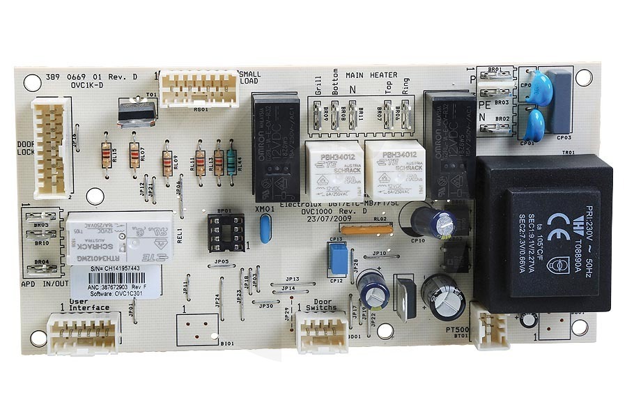 Elektro helios Cocina & Encimera Tablero de energía para estufa y horno 3876729033 adecuado para entre otros EKC605302S, EKD607752X, ZYB594X