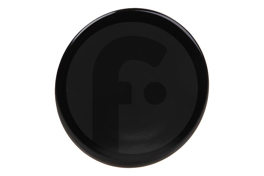 Terzi 52931, C00052931 Cocina & Encimera Tapa de quemador (100mm - esmaltada negro) fogón C00052931, 52931 adecuado para entre otros K340E