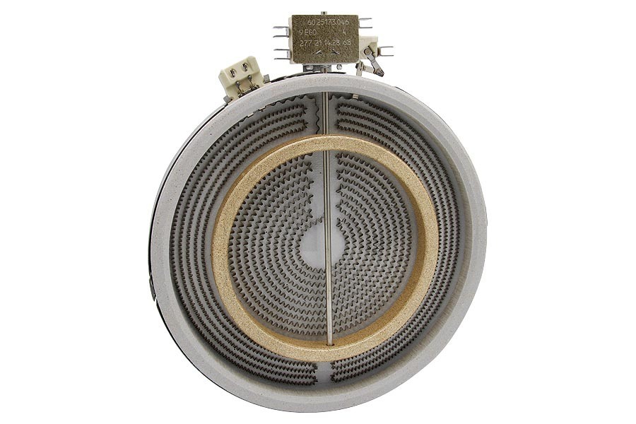 Dimplex Cocina & Encimera Elemento quemador (placa de cocción) para vitrocerámica (halógeno) doble para AEG, Electrolux y otros placa de cocción 356337, 00356337 adecuado para entre otros EK78024, NKN651A, NKQ632A