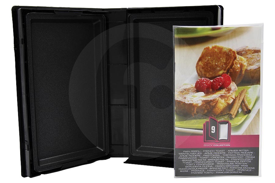 Tefal Grill apparaat Wentelteefjesplaten Snack Collection voor o.a. Tefal wafelijzer XA800912, XA-800912 geschikt voor o.a. SW852, SW853, SW854, SW857