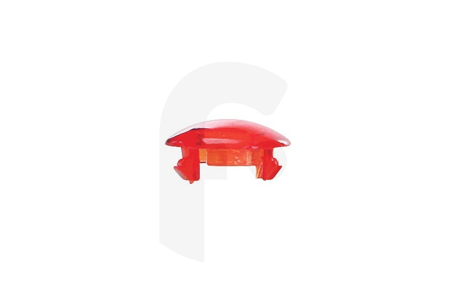 Integra Cocina & Encimera Cubierta lámpara (Ø7mm, rojo, redondo, (lente para señal lámpara)) fogón 481946279749 adecuado para entre otros AKL889, AKZ308, AKP701