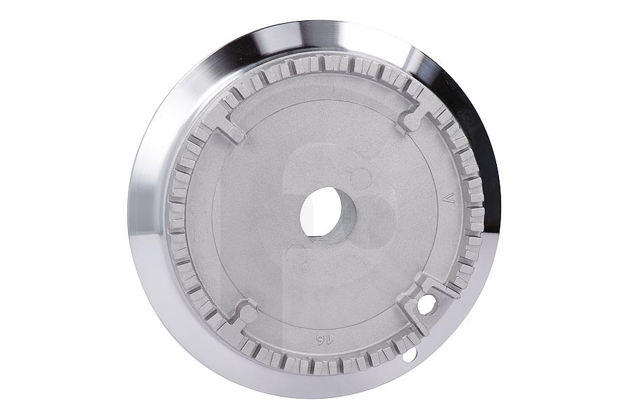 Smeg Cocina & Encimera Smeg quemador (cabezal del quemador, tapa de quemador) grande placa de cocción 878010085 adecuado para entre otros TR4110NNL, SP206VML, SUK92MFX